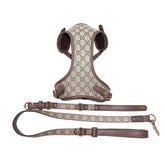 Gucci Small & Medium Pet Leather Collar Chest & Back Leash #99157
