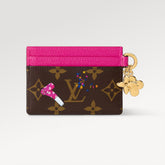 LOUIS VUITTON Lv Charms Card Holder Monogram Leather Keyring Card Case Stylish Refined. And Elegant Bag Bags #81832A