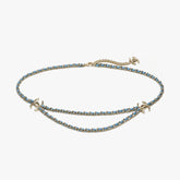 Chanel Women's Two Tone Cross Design Chain Double C Waist Chain Belt Accessories #77196