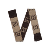 Gucci Men's and Women's GG Mohair Wool Blend Fringe Scarf #96862