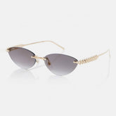 Cartier Women's Frameless Design Irregular Shaped Sunglasses Eyeglasses Glasses #77996
