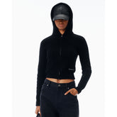 Alexander Wang Polar Fleece Logo Zip Hoodie #336649