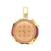 Louis Vuitton Letter-printed Leather Hamburger-shaped Earphone Bag Bags Charm #77581