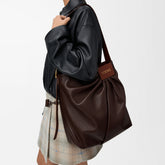 Loewe Women's new soft Napa goat leather Draped handbag Bag Bags #82509A