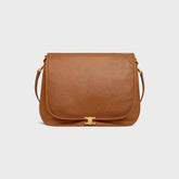 Celine Women's Soft Triomphe Besace Handbag Magnetic Snap Flap Bag Medium Shoulder Crossbody Bags 2026 New Style 123632t88.38no #195067