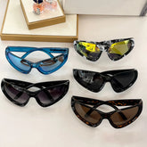 Balenciaga Cat Eye Plate Sunglasses Camouflage Print Eyewear Glasses #96976