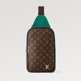 Louis Vuitton Men's AVENUE Shoulder Bag Letter Logo Zipper Closure Colorblocked Leather Casual Crossbody Bag Bags M12734 #81193