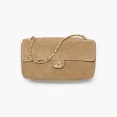 Chanel 2026 Spring/summer Maxi Clutch Bag Brown Suede With Metal Chain Stylish And Elegant Handbag Bags #196600