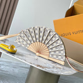 Louis Vuitton Lv Fan Handbag Canvas Men's Women's Summer Trendy Temperament Clutch Bag Bags #76856