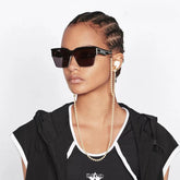 Dior Club M4u Sunglasses Women's Summer Solid Color Logo Square Casual Glasses #71551
