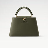 Louis Vuitton CAPUCINES BB Handbag M25474 Army Green Chip Capucines Small Handbag Taurillon Leather Monogram Floral Pattern Modern Clutch Tote Bag Crossbody Bag #195563
