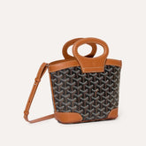 GOYARD Beluga Women's Y-shaped Floral Print Adjustable Detachable Shoulder Strap Canvas And Calfskin Shoulder Mini Bag Crossbody Handbag Bags #77441