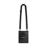 Balenciaga Men's Solid Color Monogrammed Logo Intaglio Lambskin Shoulder Crossbody Bag Bags #75672
