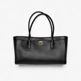 Chanel Small Shopping Bag Calfskin Gold-tone Metal #381318
