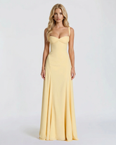 Ava Corset Maxi Dress - Yellow