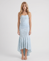 Carisia Corset Maxi Dress - Light Blue