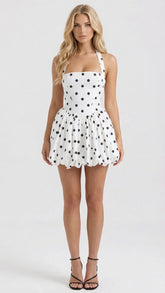 Kaia Polka Dot Mini Dress - Polka Dot
