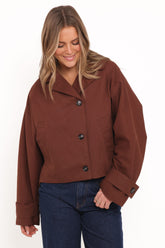 Gabardina corta Notion - Espresso
