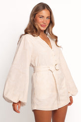 Cassian Romper con Cinturón - Remolino Tan