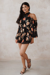 Pelele Hillary - Estampado floral negro