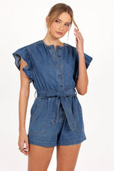 Mia Romper - Denim Medio