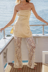 Mono strapless Oxley - Lentejuelas Mango