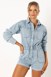 Danielle Romper - Denim Medio