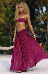 Castelmola Sunset Maxi Skirt Boysenberry
