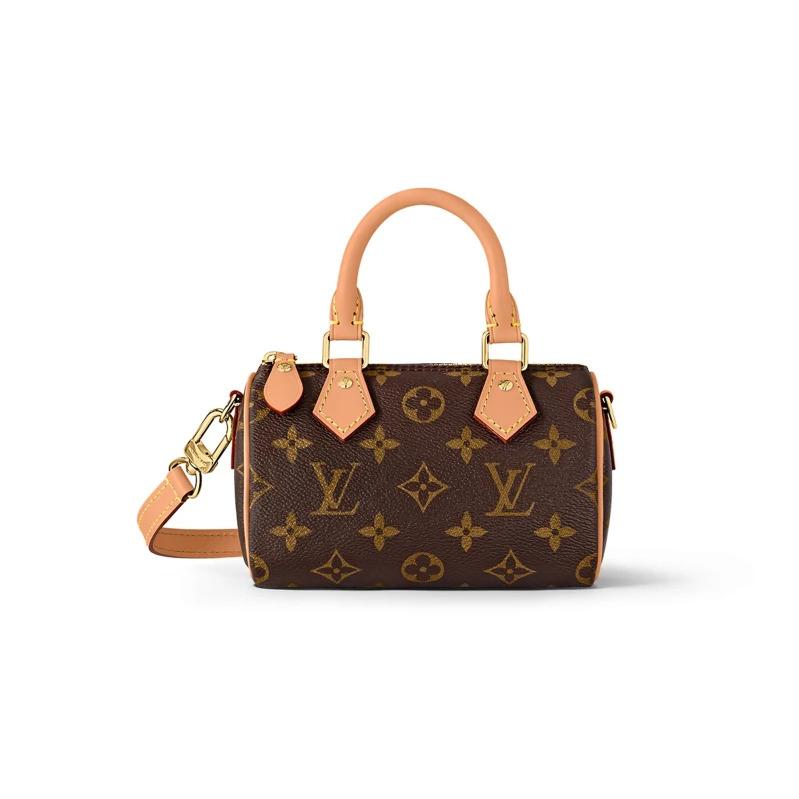 Louis Vuitton  Leather Face Coffee Color Full Pint Portable Shoulder Bag #57781