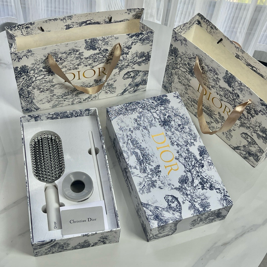 Toile de Jouy Hair Brush Gift Set