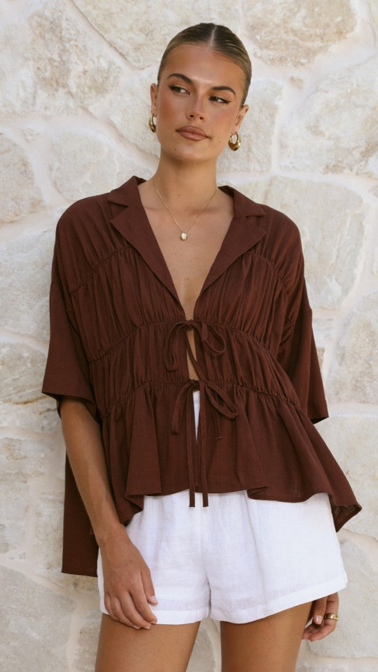 Kailey Top - Brown