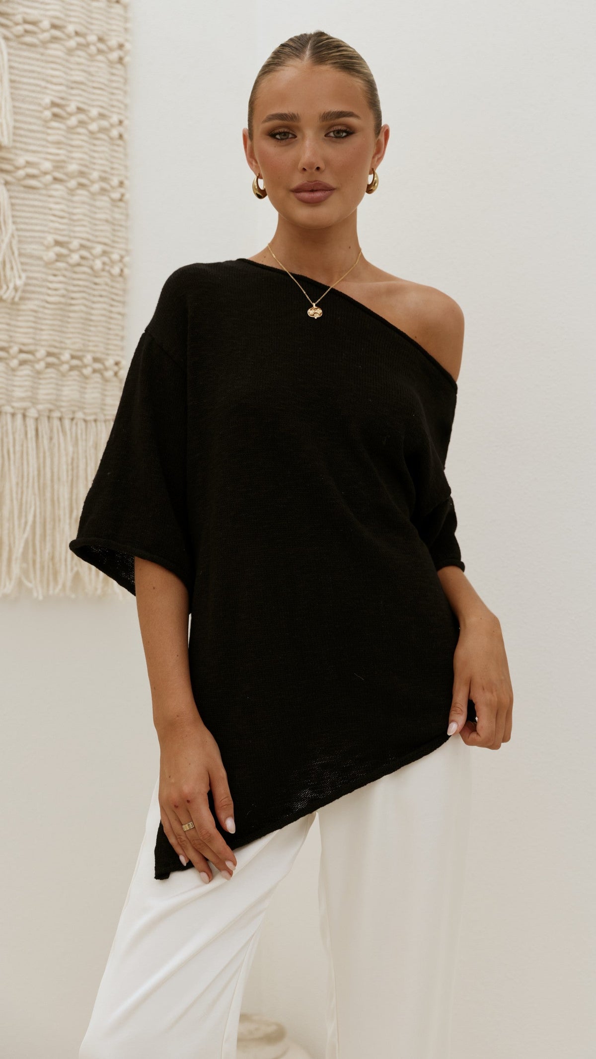 Keisha Off The Shoulder Top - Black