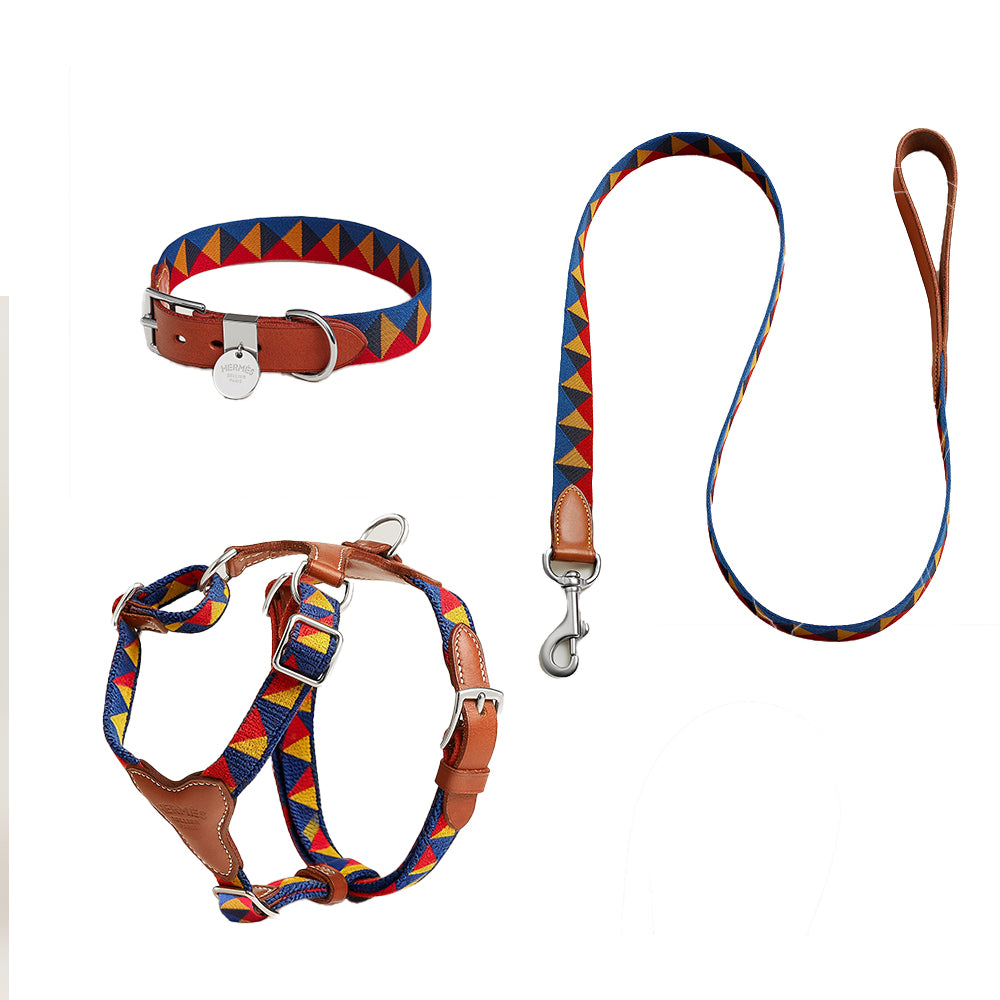 Hermes Rocabar Dog Harness Slim Dog Leash #334399
