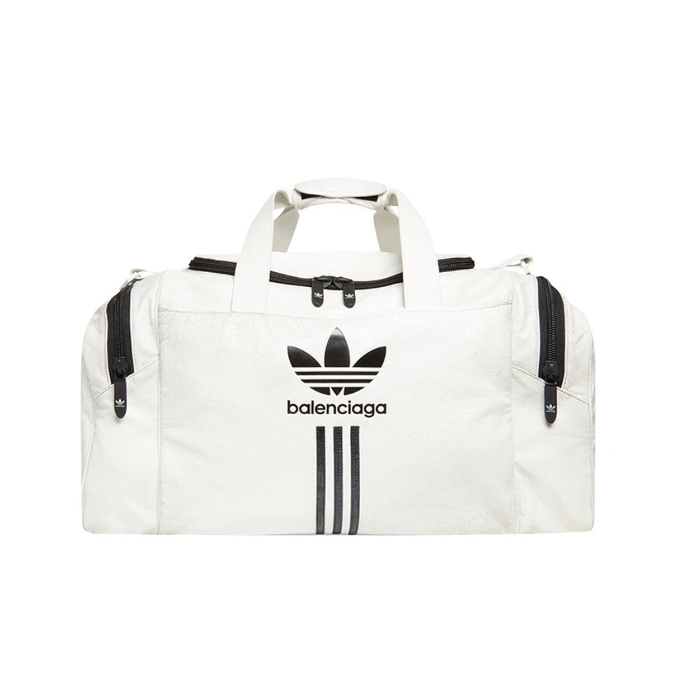Balenciaga X Adidas Men's Adjustable Shoulder Strap Zipper Closure Sheep Leather Shoulder Crossbody Tote Travel Bag Gym Bags #73141