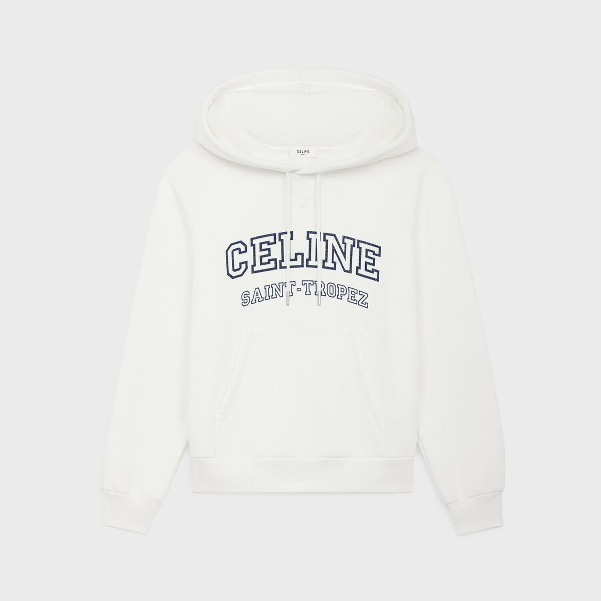 Celine Men's And Women's Spring/fall Fashion Casual Solid Color Hooded Pullover Logo Print Oversized Long Sleeve Sweatshirt #79532