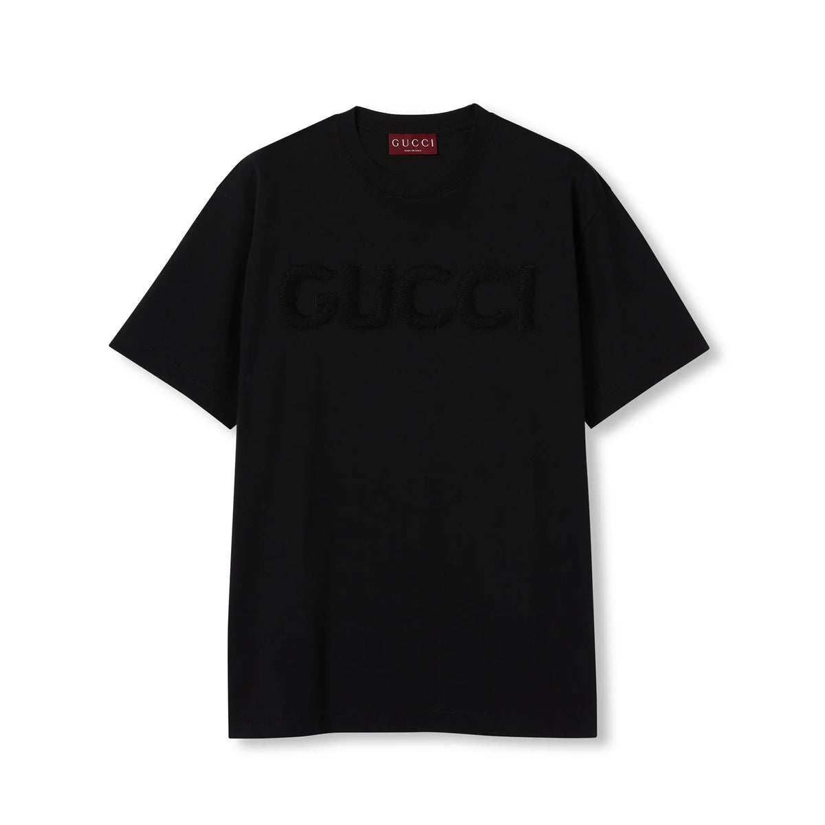 Gucci Men's Summer Solid Color Embroidered Letter Print Round Neck Cotton Short Sleeve T-Shirt #76389