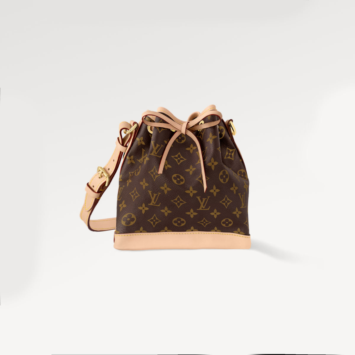 Louis Vuitton NO¨¦ Handbags Men's Women's Adjustable Leather Shoulder Strap Drawstring Closure Tote Slant Cross Bucket Bag #99417