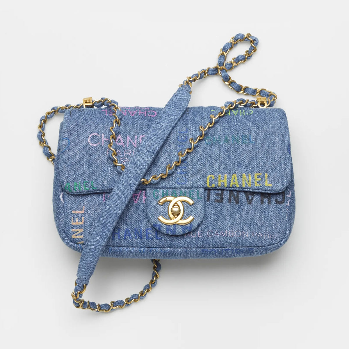 Chanel Canvas Chain Shoulder Bag bags #53531