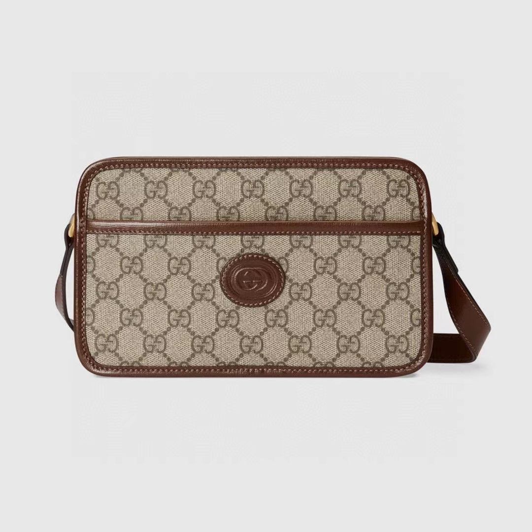 GUCCI Full Logo Retro Camera Bag Slant Shoulder Bag #51322