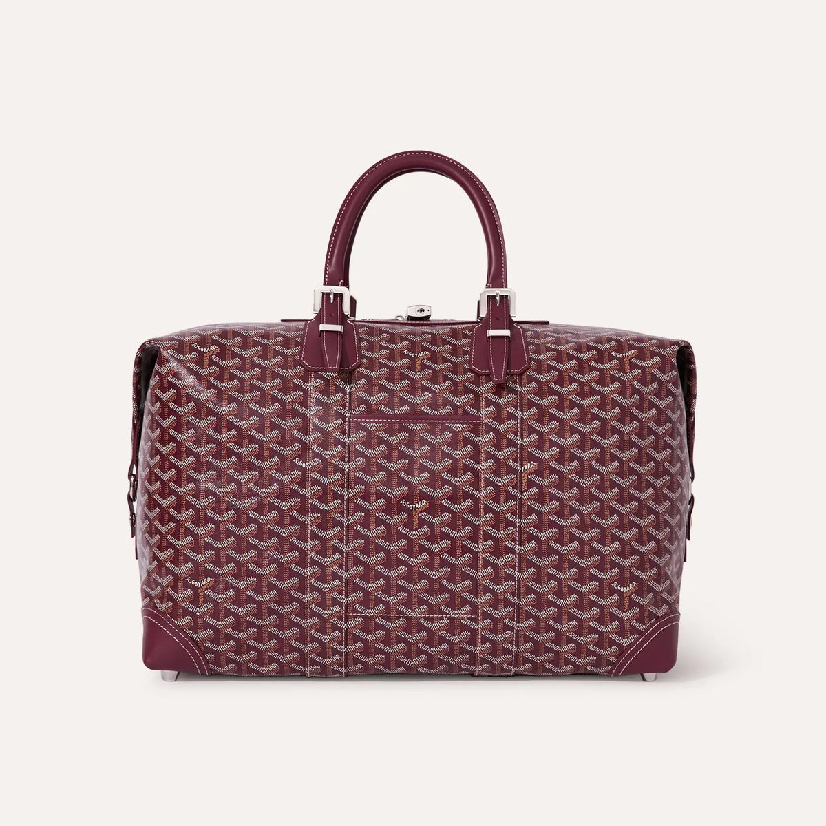GOYARD Bowling45 Men's And Women's Fashion Classic All-over Print Zipper Closure Canvas Leather Oversized Travel Bag Bags BOWLIN045TY33CL33P #78364