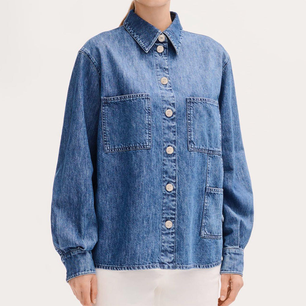 Chanel Top-quality Version Women's Blue Denim Jacket #376831