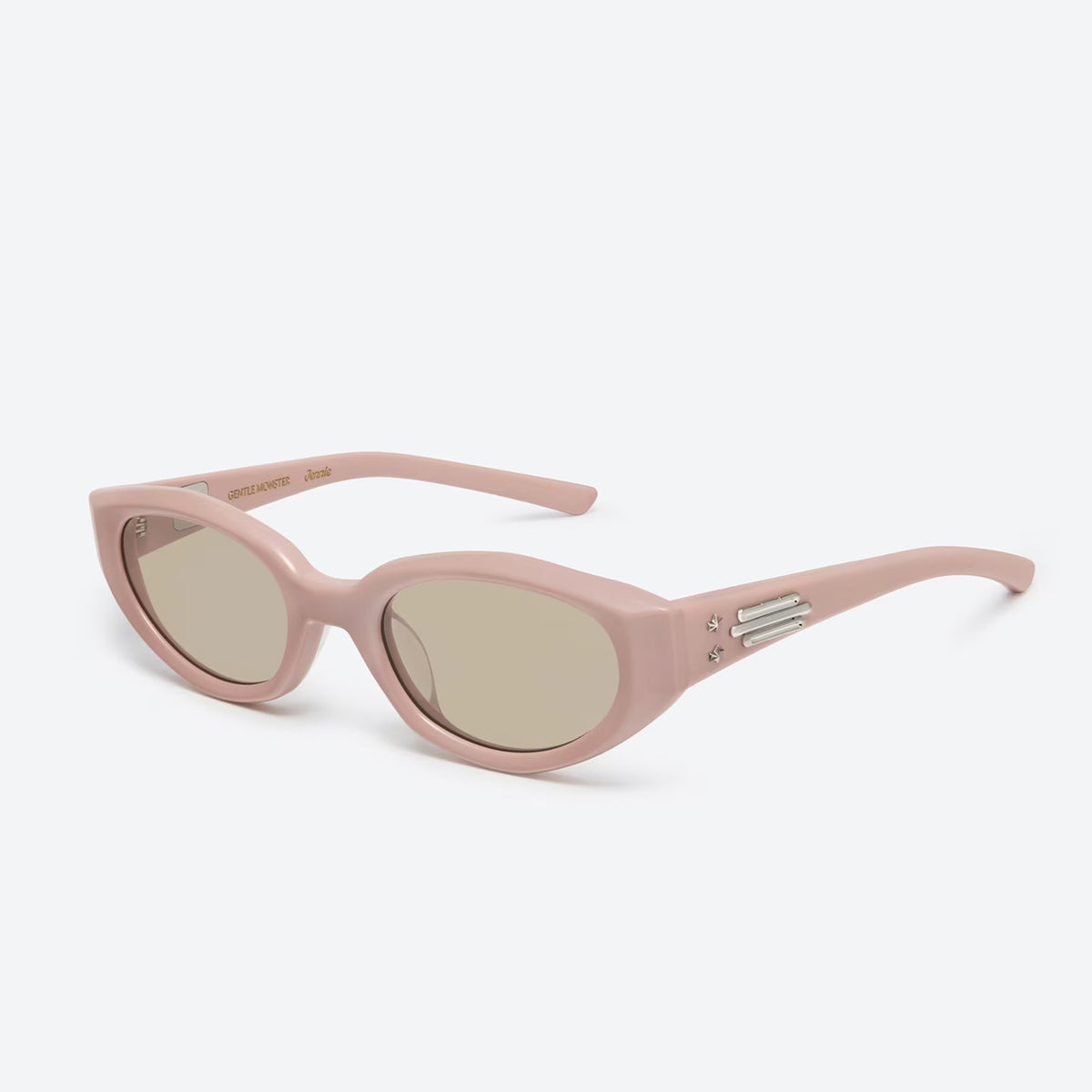 Gentle Monster x Jennie Women's Fish Tail Solid Color Frame Striped Cat Eye Casual Sunglasses Ngvp #8338