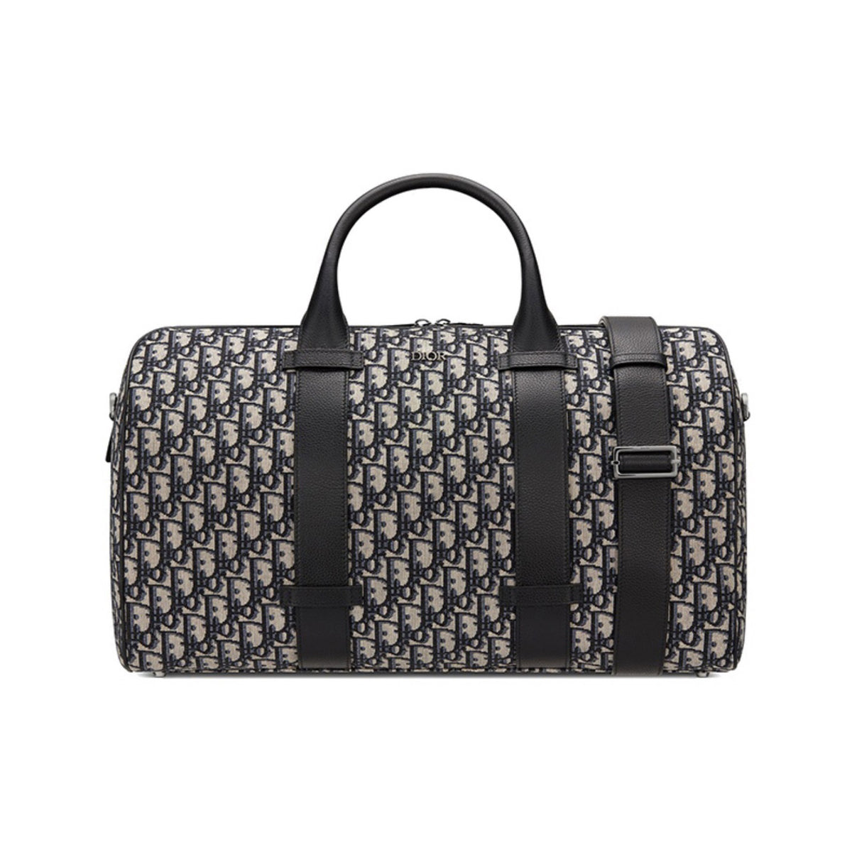 Dior Men's and Women's Oblique Printed Cowhide Leather Patchwork Duffel Bag Bags #99338