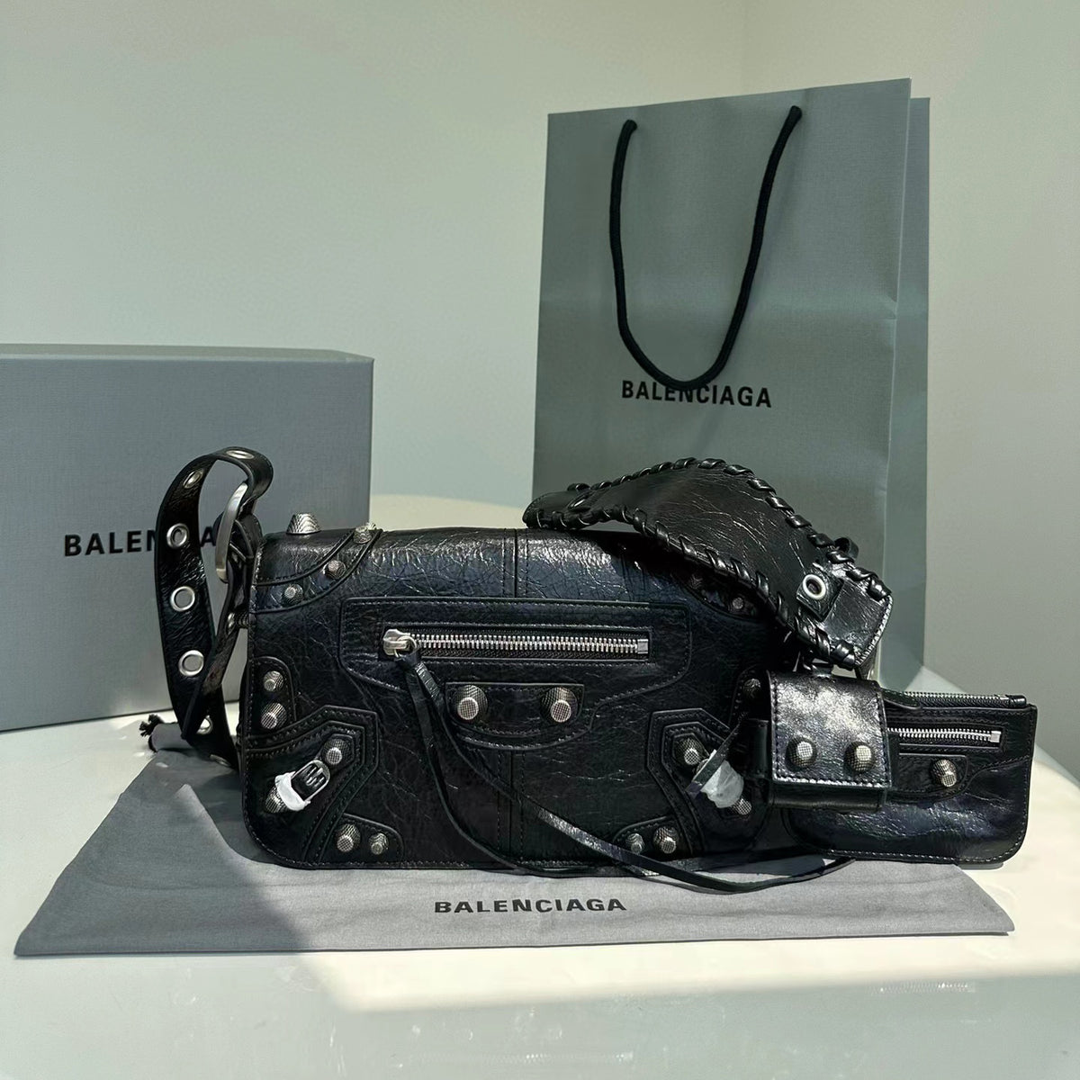 Balenciaga  Long Rivet Shoulder Bag Bags #5877