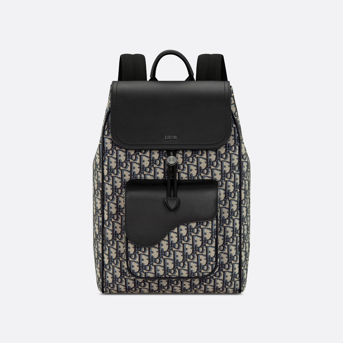 Dior  Black Grained Leather Shoulder Bag #21371