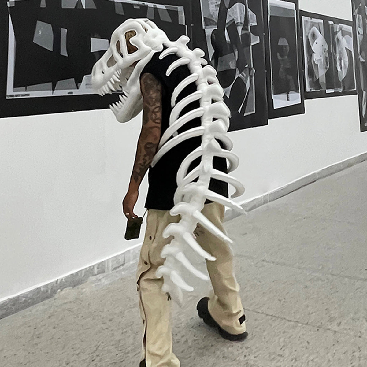 Rick Owens Tyrannosaurus Rex Toys Design Handmade Custom Headwear Dinosaur Shaped Hat Cool Customized Gift Ngvp #8799