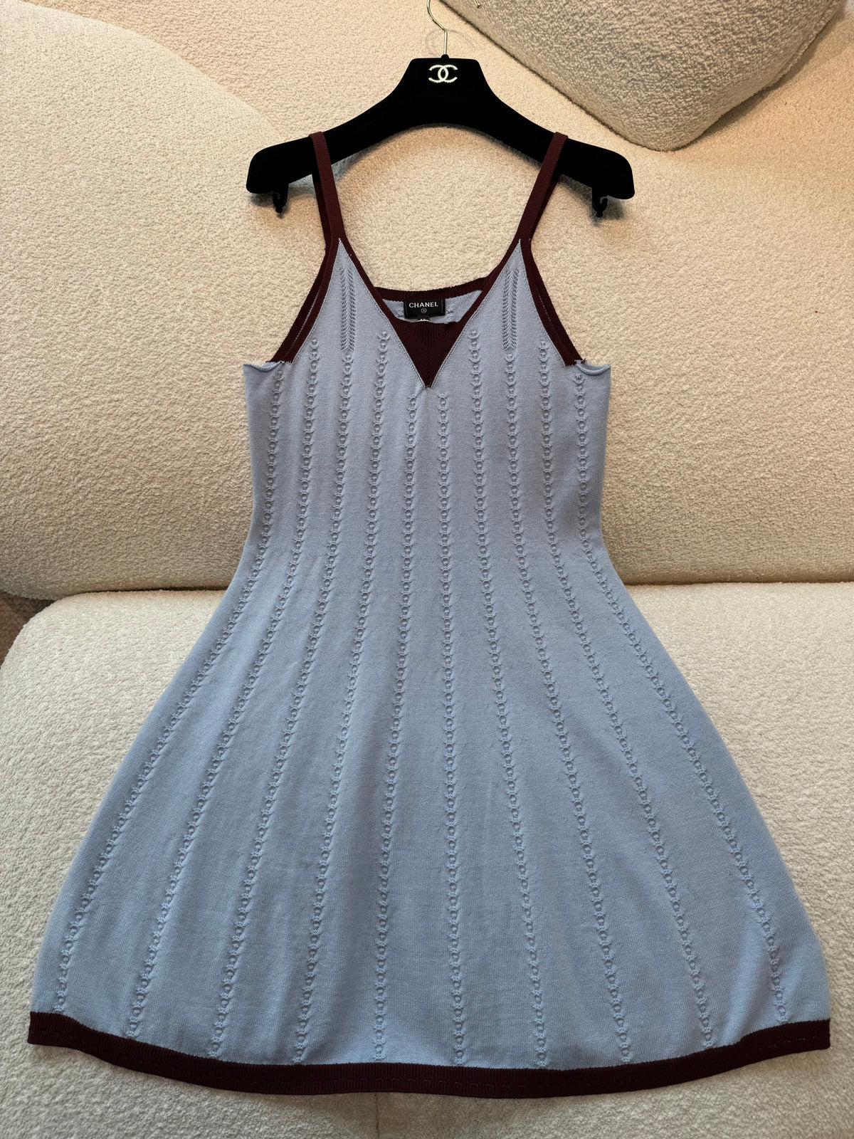 Chanel Wool Knitted Slip Dress #377396