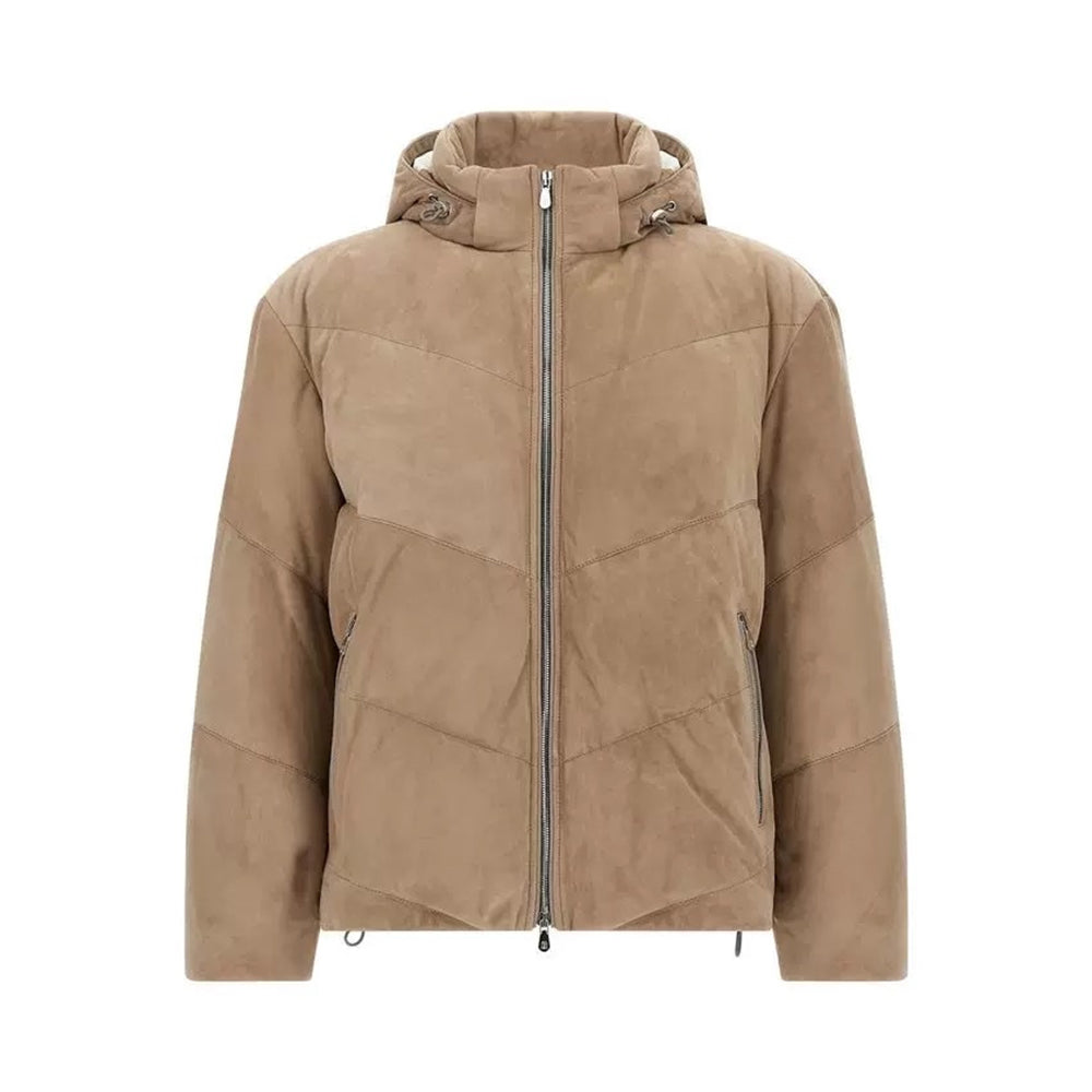 Brunello Cucinelli Quilted suede down jacket #335924