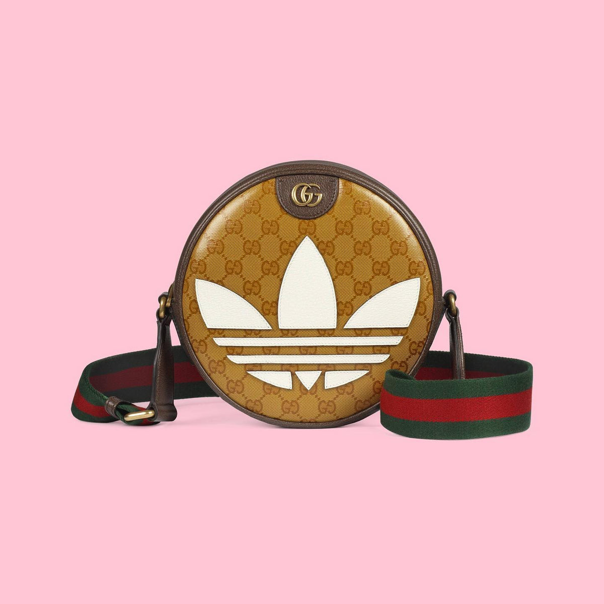 Gucci & adidas  Presbyopia Print Round Shoulder Bag #4958