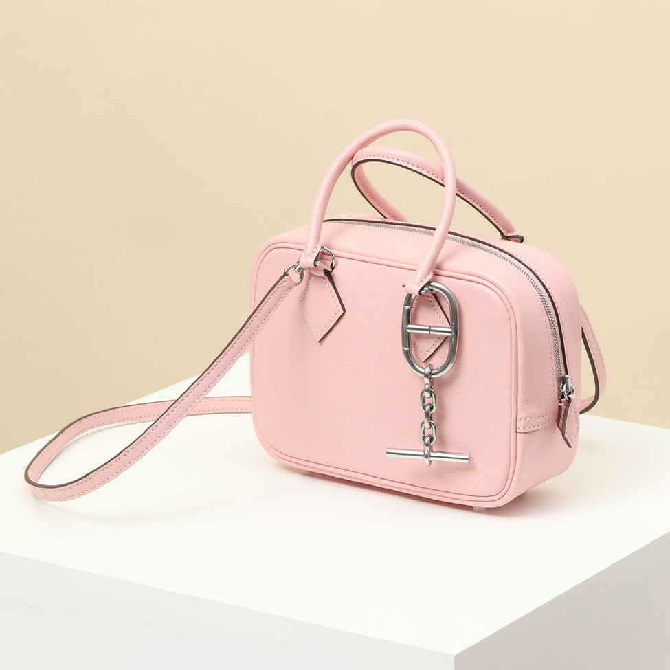 Hermes Women's Fashion Solid Color Plumemini Goatskin Handbag Casual Shoulder Crossbody Bag #71477